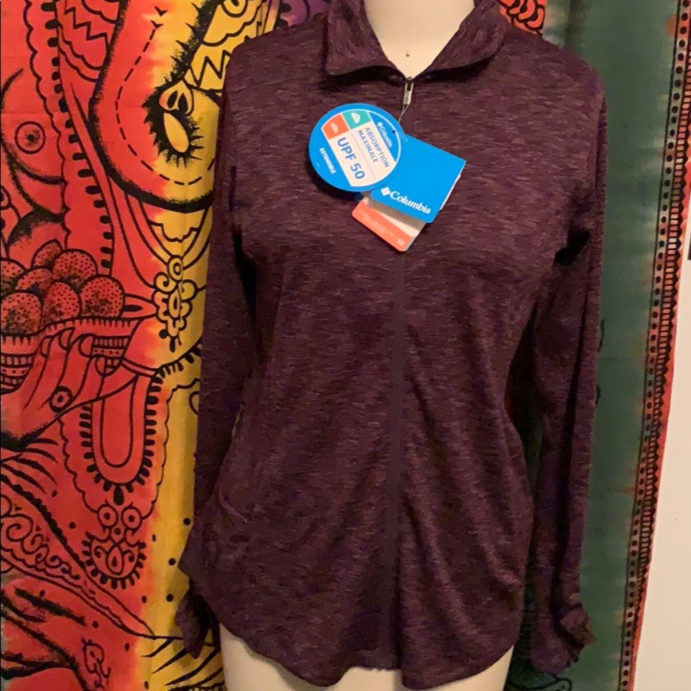 WT COLUMBIA ZIP UP SUN SHIRT